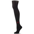 thumbnail image 2 of MeMoi  Outline Heart Cotton Tights - Girls - Female, 2, Gray, 2 of 9