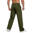thumbnail image 4 of Gubotare Cargo Sweatpants for Men Men's Open-Bottom Lounge Pants Standard Fit Lightweight Cotton Available In Regular and Big & Tall (AG,L), 4 of 5