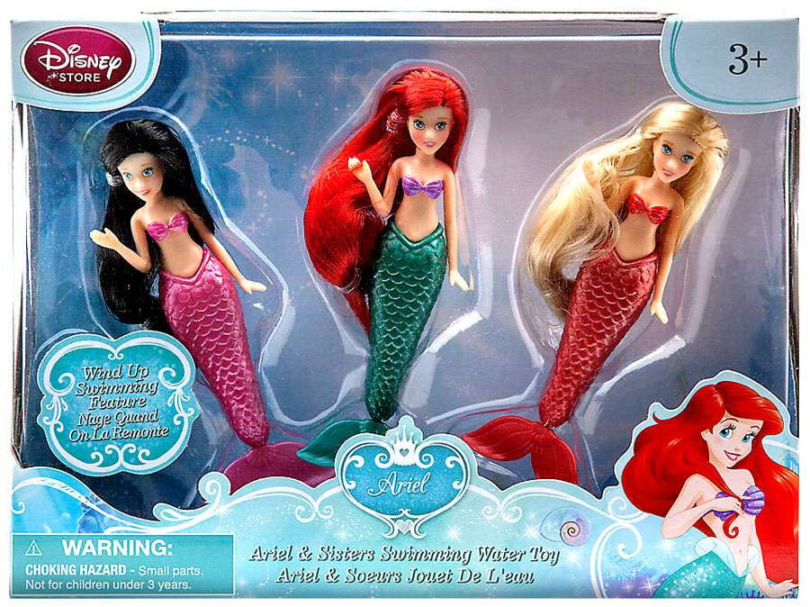 Disney The Little Mermaid Ariel & Sisters Swimming Bath ...