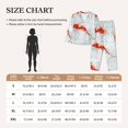 thumbnail image 4 of Balery Koi Fish Corals,Spring Summer Conjunto de Pijama con Estampado para Mujer, Conjunto de Dos Piezas con Manga Larga, Ropa de Dormir Suave con Bolsillos, Pijamas Cómodos-Small, 4 of 7