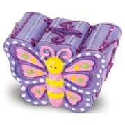 Melissa & Doug Created by Me! Favorite Things Craft Kit Set: Paint-Your-Own Flower and Heart Treasure Boxes and Butterfly Bank for Kids