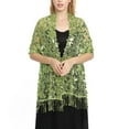 thumbnail image 2 of Qarigey Bufanda bordada Vestido de noche Mantón Moda Novia Dama de honor Brillo Lentejuelas Boda Capa Chales Ropa Envolturas Damas Ropa, zapatos y accesorios Miscelánea Verde Por encima de 175cm, 2 of 5