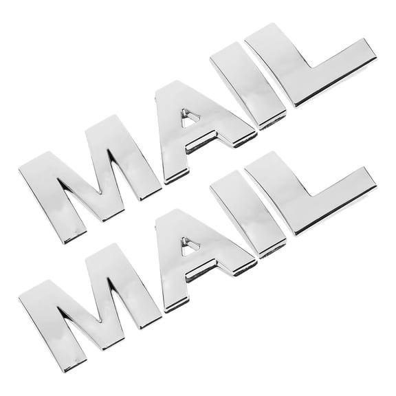 CTIRCHIU 2 Sets Weatherproof Metal Letters for Mailbox Decoration, Outdoor Letter Decals for Home and Garden