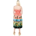 thumbnail image 3 of HAPPY BAY Women's Vintage Evening Party Midi Dress Flowy Tube Top Strapless Dresses for Women One Size Poppy, Bikes, 3 of 5