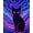 Blue, Pattern 4, variant on ODIKA 4' x 6' Machine Washable Non-Slip Area Rug, Psychedelic cat High Traffic Rug, Pink, 620109