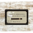thumbnail image 4 of One Cigar at A Time Man Cave Tin Sign 12" x 8" Mark Twain Quote Cigar Lounge Garage Bar Smoke Shop Decor, 4 of 4