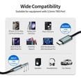 thumbnail image 2 of Cable adaptador USB tipo C a conector auxiliar de 3,5 mm XANHAM de 1 m, 2 of 7