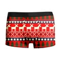 thumbnail image 6 of Mens Christmas Underwear Hilarious No Fly Christmas Themed Shorts Snowman Reindeer Graphic Holiday Shorts Men's Fashion, B10 Red, Size XXXL, 6 of 6