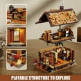 thumbnail image 4 of TYCOLE Wood Cabin Building Blocks Set with LED Lights,Wooden Forest House Building Toys,STEM Treehouse Architecture Model-Compatible Brick Set,Birthday Gift for for Adult, 4 of 7