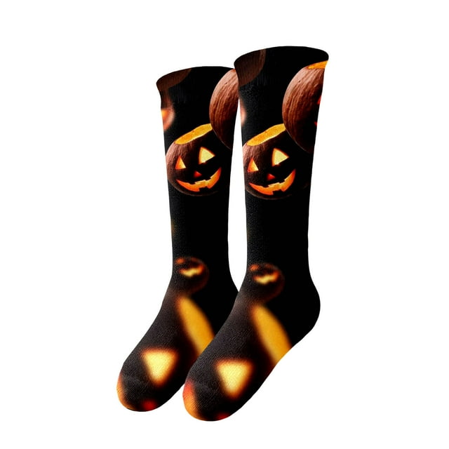 Men's Halloween Novelty Print Stockings Costume Party Socks with Unique Designs for Cosplay and Festive Celebrations