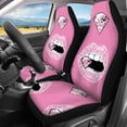 thumbnail image 3 of Pzuqiu Car Seat Covers Full Backrest Polyester Fabric, Compatible with SUV Seats Van Seats, for Cars Truck, Lips Diamond, 3 of 10