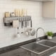 thumbnail image 4 of Portacuchillos multifuncional de pared | Estante de cocina sin taladro y soporte para palillos | Estante moderno para cuchillos y utensilios | Negro o gris, 4 of 6