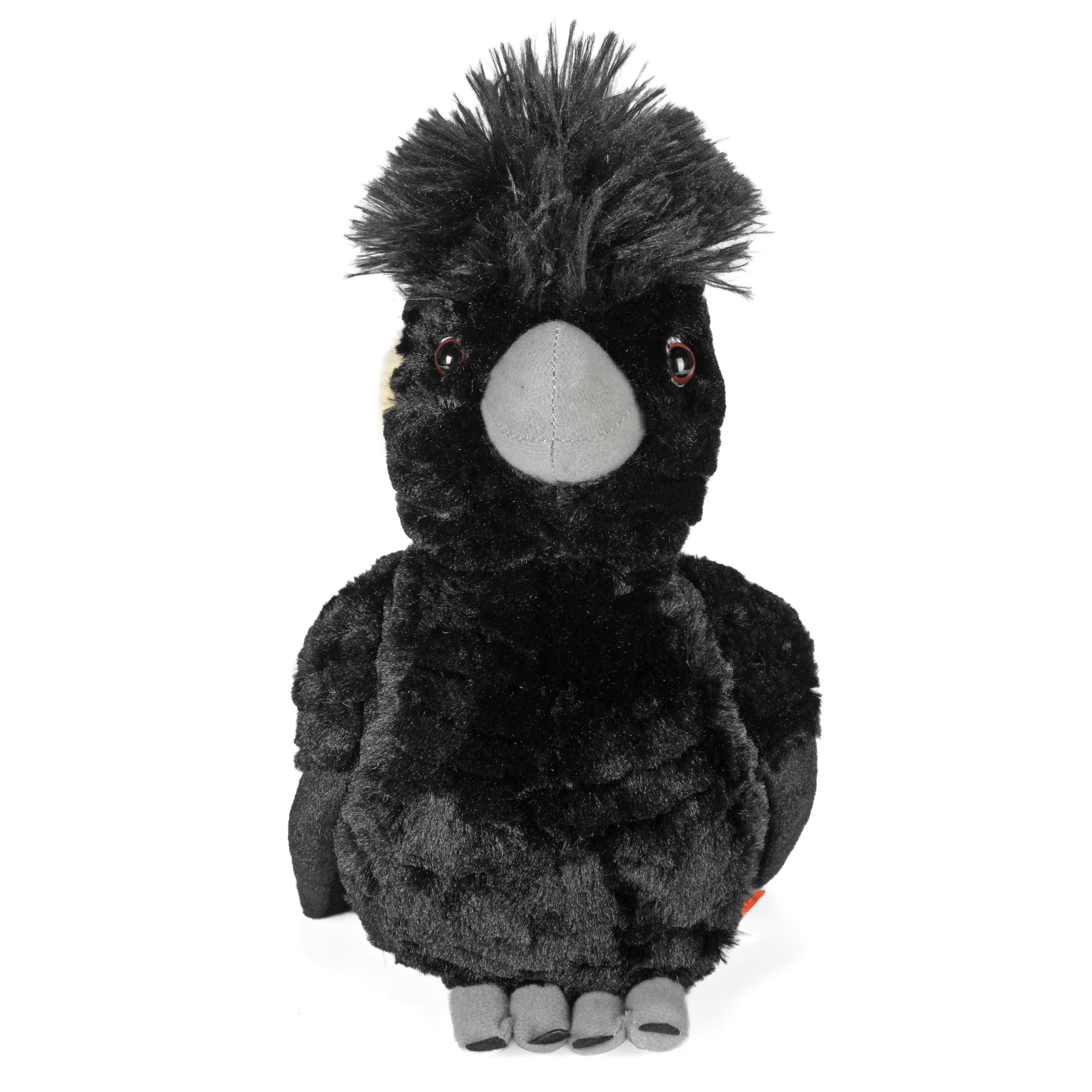 Wild Republic Cuddlekins Yellow Tail Black Cockatoo, Stuffed Animal, 12 Inches, Plush Toy, Fill is Spun Recycled Water Bottles