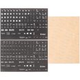 thumbnail image 1 of 3 Feuilles Autocollants Clavier Anglais Autocollants Lettres Autocollants Clavier Décalcomanie, 1 of 8