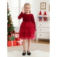 thumbnail image 5 of Hotiary 2-9Y Toddler Girls Casual Velvet Twirl Tutu Dresses Princess Girl Winter Fall Sequins Party Dress For Everyday, Halloween, Christmas, School, Party, 5 of 7