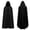 Black, variant on Halloween Medieval Costume for Women Renaissance Cloak with Hood Velvet Hobbit Cosplay Cape