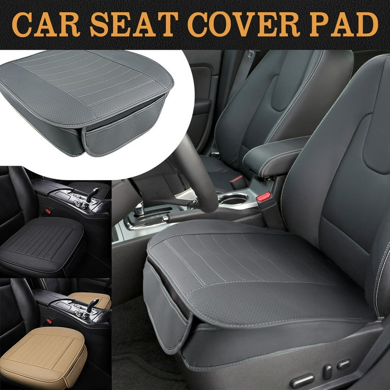 Htwon Car Front Seat Cover PU Leather Pad Breathable Mat Cushion Full  Surround