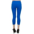 thumbnail image 3 of Vivian's Fashions Capri Leggings - Cotton, Junior Size (Royal Blue, Large), 3 of 3