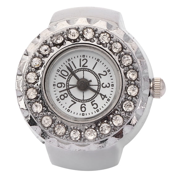 Reloj con anillo de dedo NikouMX brillante para Mujer estilo Casual