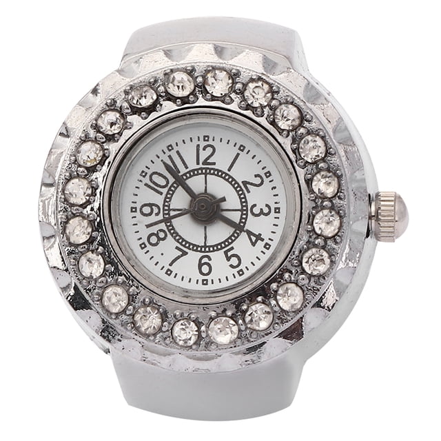 Reloj con anillo de dedo NikouMX brillante para Mujer estilo Casual