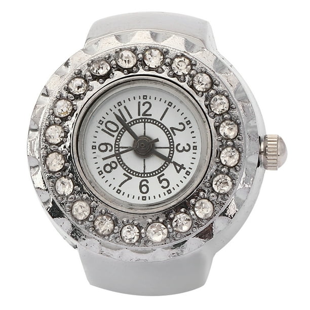 Reloj con anillo de dedo NikouMX brillante para Mujer estilo Casual