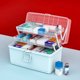 thumbnail image 4 of Caja de medicina Caja de píldoras First Aid Medicine Organizer Cajas de organizador con mango Cosméticos Estuche de almacenamiento Emergencia para el automóvil Inicio Escuela Viaje Luz azul Advancent HA012684-04, 4 of 7