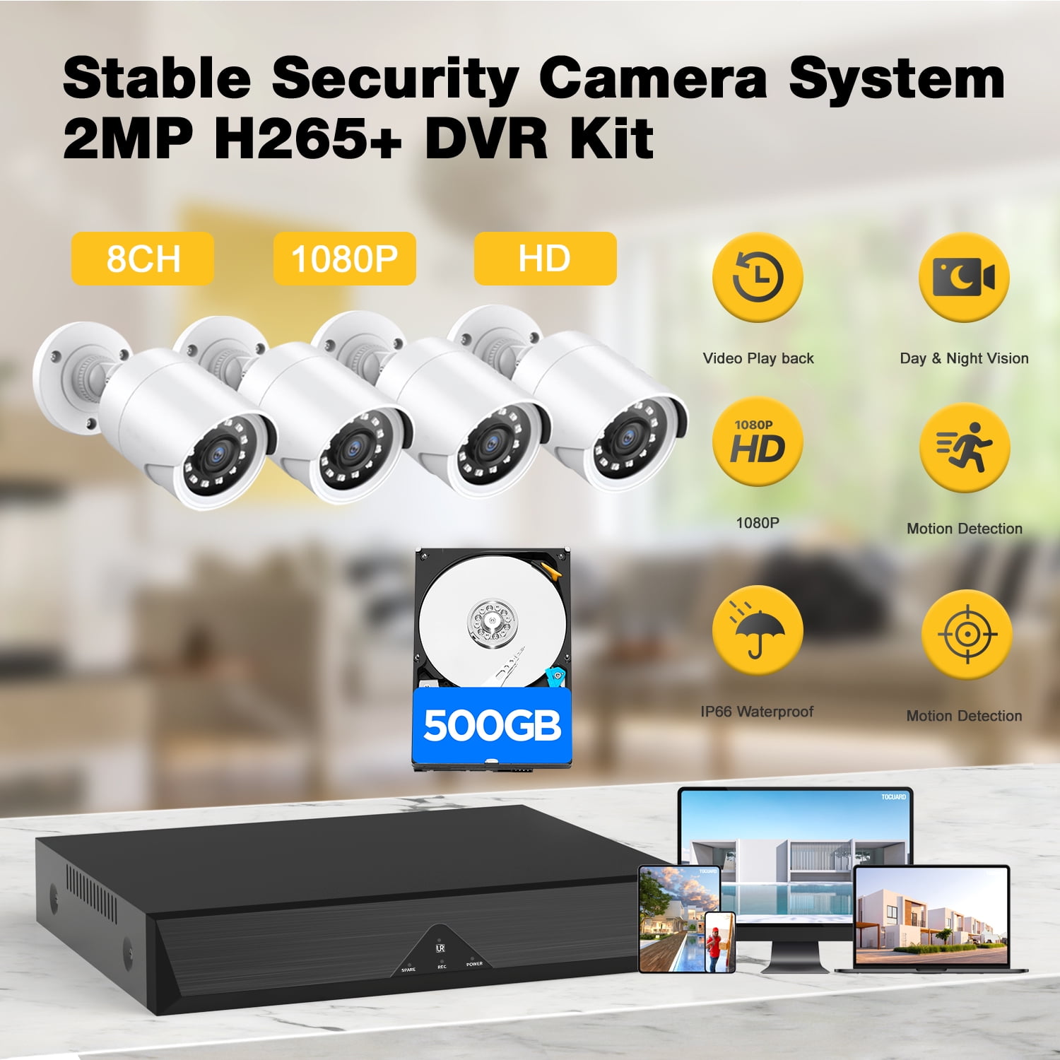 Toguard SC35 Wired Security Camera System