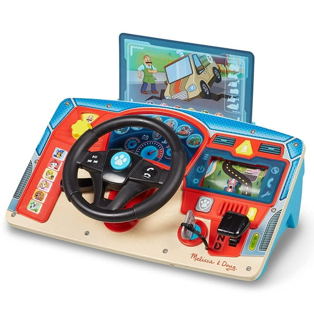 Melissa Doug Paw Patrol Tablero de Madera con volante de Misión