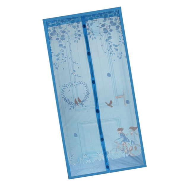 Puerta de Pantalla Magnética de Malla Mejorada Cortina de Malla de Pantalla de Doble Puerta de la la adaptaciónción de Puertas Los 90x210CM BLESIY Cortina de puerta de malla magnética