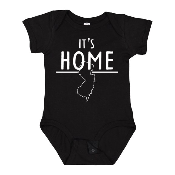 Inktastic It's Home- State of New Jersey Outline Boys or Girls Baby Bodysuit