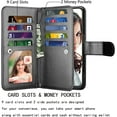 thumbnail image 2 of NJJEX Wallet Case for Samsung Galaxy A03S A12 A13 A14 A23 A32 A51 A52 A53 A54 5G Case,[9 Card Slots] PU Leather Credit Holder Folio Flip [Detachable] Kickstand Lanyard Magnetic Phone Cover [Black], 2 of 7