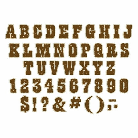 Eureka Wild Wild Classroom Deco Letters, 181 Characters