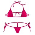 thumbnail image 2 of Levmjia Women's Lingerie Set Backless Adjustable Bralette and Thong Solid Color Comfortable Breathable Dating Sleep Daily Wear, 2 of 3