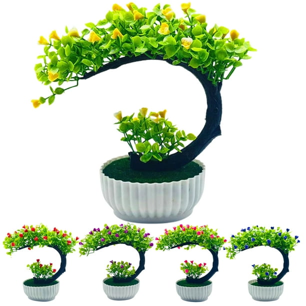 Cheers US Artificial Bonsai Tree, Fake Plants in Pot, Faux Potted Plant
