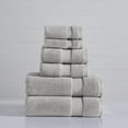 thumbnail image 2 of Modern Threads Luxury Cotton 6-Piece Quick Dry Towel Set, Cloud, 2 of 4