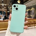 thumbnail image 3 of Phone Case for iPhone 13 Mini 5.4 inches, Frosted TPU Solid Color  Edges Precise Camera Protection Shockproof Phone Covers for Women Men Boy Girls (Light Blue), 3 of 11
