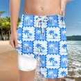 thumbnail image 2 of Gubotare Boys Athletic Shorts Youth Boys Swim Trunks with Compression Liner Summer Beach Quick Dry Swimsuit Bathing Suit (Sky Blue,Size 13-14 Years), 2 of 4