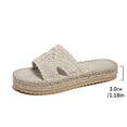 thumbnail image 4 of Beige Ladies Fashion Summer Fish Mouth Thick Bottom Wedge Slippers For Comfortable Walking And Standing, 4 of 9