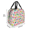 thumbnail image 2 of Pofeuu Tulips Flowers Print Lunch Bag Lunch Box Large Capacity Insulated Lunch Bag for Adult, Leakproof Reusable Lunch Tote Bags for Work, 2 of 5