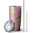 thumbnail image 6 of Pomeranian Design Tumbler Stainless Steel Insulated Travel Coffee Cups with Lid and Straw,Ideal Memorial Gift for Dog Dad/Mom,20oz, 6 of 6