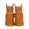thumbnail image 4 of Women Jeweled Pointy Toe Chunky Stacked Heel Ankle Bootie 19558, 4 of 6