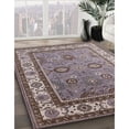 thumbnail image 2 of Ahgly Company Indoor Square Mid-Century Modern Dark Gray Oriental Area Rugs, 4' Square, 2 of 6