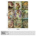 thumbnail image 4 of BCIIG Alphonse Mucha Art Nouveau Fashion Flannel Blanket Soft Fleece Throw Blanket Cow Gifts for Living Rooms Sofa Decor All Seasons 50x60in, 4 of 6