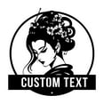 thumbnail image 4 of Custom Japanese Geisha Metal Wall Art,Custom Geisha,Personalized Geisha Name Sign Decoration For Room, Geisha Home Decor, 4 of 6