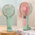 thumbnail image 3 of Rechargeable Handheld Fan, Portable Desk Fan USB Powered, Mini Personal Fan with 3 Speed Adjustments, Compact Dual-Use Cooling for Home, Office, and Outdoor Use, 3 of 7