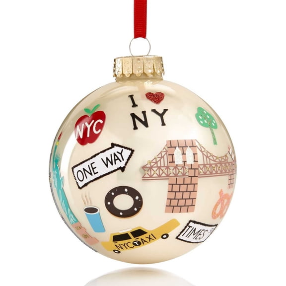 Holiday Lane Texas Glass Ball Ornaments