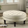 thumbnail image 4 of Newboti Furniture Oatmeal Cocktail Ottoman with Nailhead Trim 32942, 4 of 6