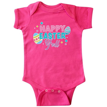 

Inktastic Happy Easter Yall with Easter Eggs Gift Baby Boy or Baby Girl Bodysuit