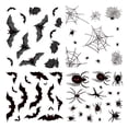 thumbnail image 2 of Pegatinas de murciélago de Halloween Web Bat sin pegamento gótico aterrador 3D pegatinas de ventana de miedo decoración de pared para decoración de co, 2 of 9