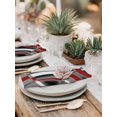 thumbnail image 5 of Grey Geometric Cloth Napkins Set of 4 Reusable Dinner Napkins, Modern Abstract Black White Red Striped Cocktail Napkin Washable Table Napkins for Wedding/Holiday Party/Baby Shower 20"x20", 5 of 7
